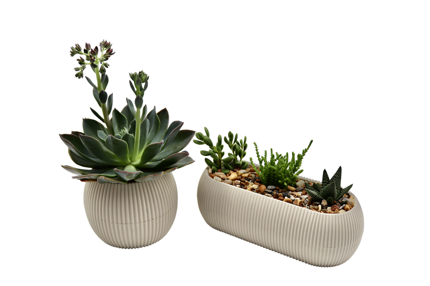 set of 2 self watering plant pots 